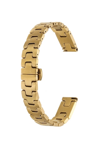 Watch 40mm Tkdw Krd-150 Metal Kordon Strap Kayış - Gold