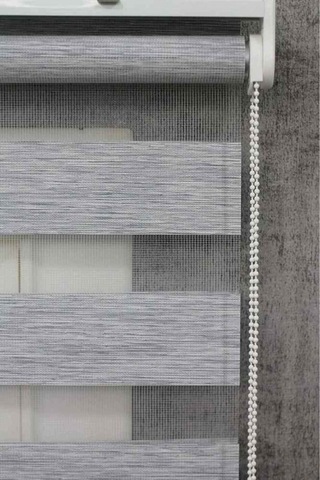 Gri Bambu Zebra Modern Perde 1.kalite Kumaş