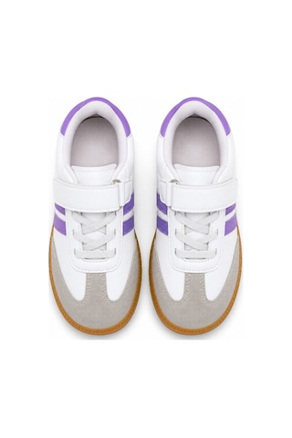 Black Flex Cırtlı Çocuk Sneaker Ayakkabı 26-30 Lila Mor