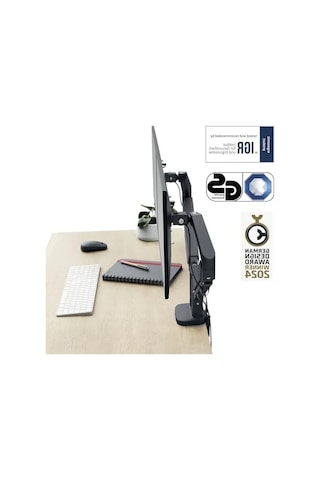 İkili Monitör Kolu - Yerden Tasarruf Sağlayan Ergonomik Tasarım