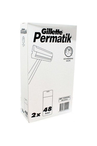 Gillette Permatik Kartela 2 x 48'li