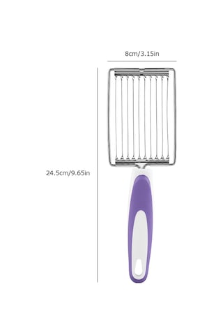 Kosona Güvenli Paslanmaz Çelik Bıçaklı Mutfak Aleti - Dengeli Dilimler İçin Jambon, Peynir, Konserve Kesici Mavi