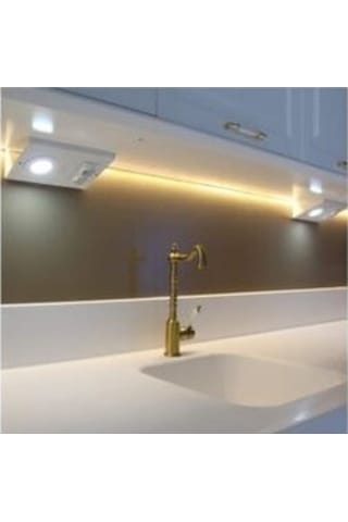 Çağatay Elektrik Mutfak Dolap ve Tezgah Altı 3 W Beyaz Led Aydınlatma ve Prizi Beyaz