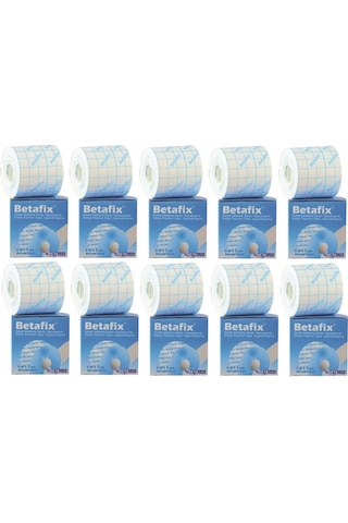 Betafix Fix Flaster Esnek Sabitleme Bandı 5 M x 5 CM 10 Adet