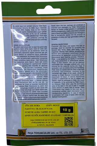 Paşa Roka Tohum 10 Gr