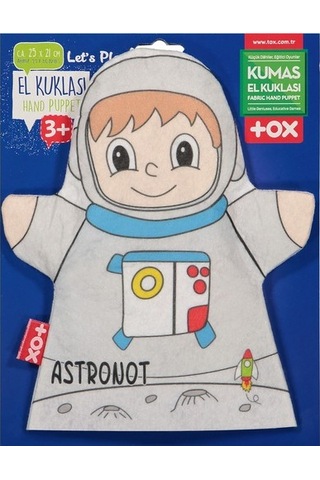 Tox Astronot Meslekler Keçe El Kukla T329 . Eğitici Oyuncak