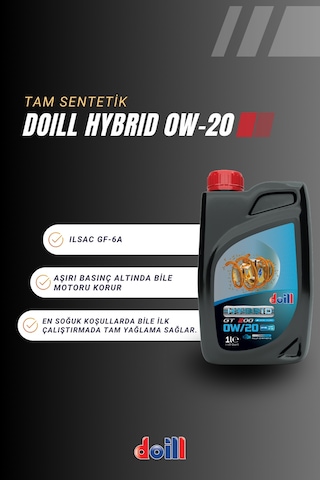 Doill Hybrıd 0w-20 Apı Sp/Rc Tam Sentetik Motor Yağı 1 L
