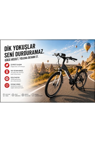 AsVIVA B14N 28 Jant Orta Motorlu Hollanda Elektrikli Bisiklet 14 AH