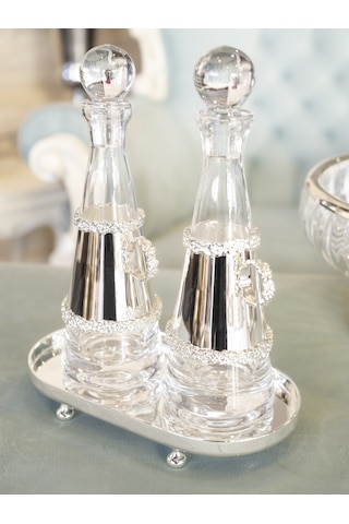 Gümüş Kaplama Yağdanlık Gümüş