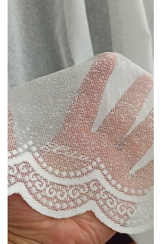 Lila Bozkır 02 Serpme Desen Tül Perde / Ölçünüze Özel Dikim