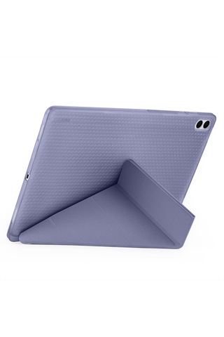 Samsung Galaxy Tab S11 Ultra Uyumlu Kılıf Tri Folding Kalem Bölmeli Katlanabilir Standlı Pu Yumuşak Kapak Kapaklı Kılıf