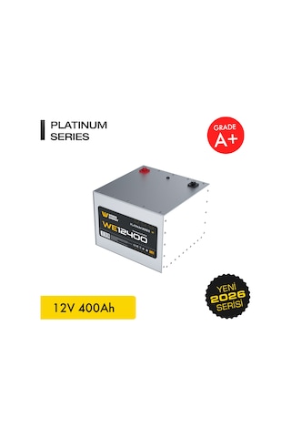 Werer Energy 12V 400Ah LiFePO4 Platinum Series Bluetooth'lu Lityum Demir Fosfat Akü
