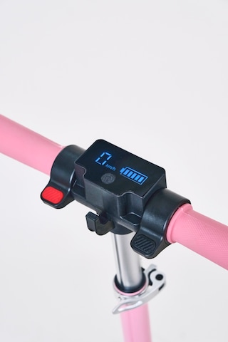Elektrikli Çocuk Scooter 130w 3 Kademe Hız Ayarlanabilir Gidon Uzun Menzil Koruma Seti Hediye Pembe