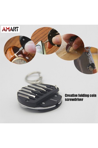 Ccgloball Çok Fonksiyonlu Cep Araçları Mini Katlanır Tornavida Pense Kesici Madeni Para Anahtarlık