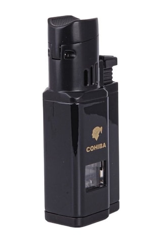 Cm0436sy 3 Jet Torch Puro Çakmağı Siyah Krom