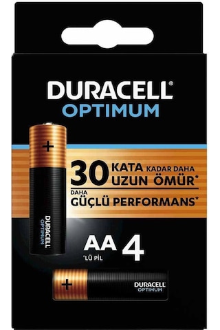 Duracell 4'lü Optimum AA Kalem Pil