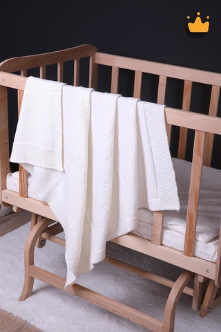 Babyhola 90x100cm Triko Kız Erkek Bebek Battaniye Tv Battaniyesi 13784 001