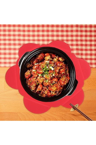 Homyl Silikon Paspaslar Kaymaz Güveç Tutacağı Kırmızı Kırmızı