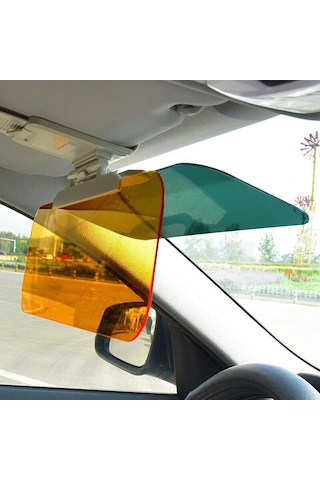 Techtic 2in1 Hd Vizör Araç İçi Güneş Işığı Önleyici Gece&GünDüz
