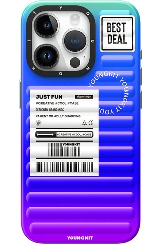 Apple Uyumlu iPhone 15 Pro Kılıf Youngkit The Secret Color Serisi Kapak Mor