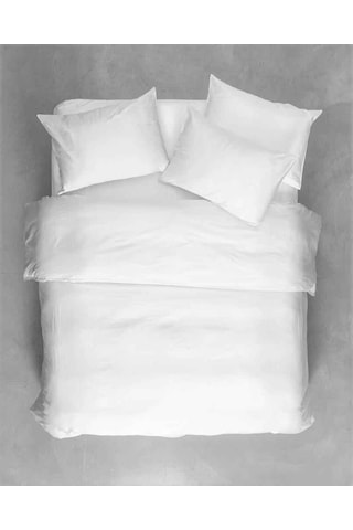 Maki %100 Pamuklu Çift Kişilik Nevresim Ve Yastık Kılıfı Beyaz