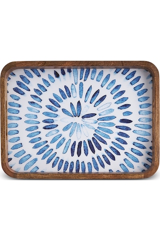 Karaca Mango Marin Tepsi Mavi 35x25x4 Cm Mavi
