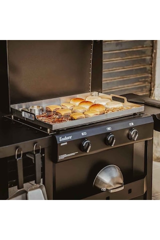 Amaro 3 Gazlı Plancha 9,6 Kw Siyah