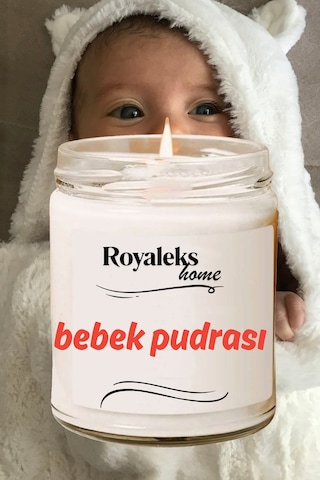 Doğal Özel Seri Kokulu Dekoratif Kavanoz Mum 210 Cc - Bebek Pudrası - Ryl Çok Renkli
