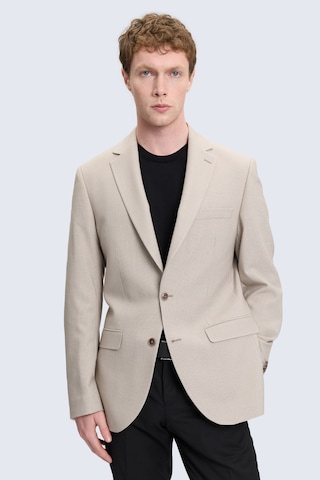 Hatemoğlu Bej Slim Fit Mono Yaka Klasik Ceket