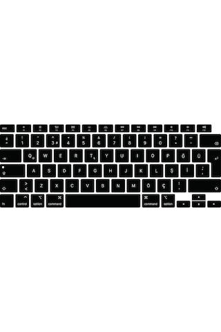 Macbook Air Uyumlu M1 2020 A2337 13" Silikon Klavye Koruyucu