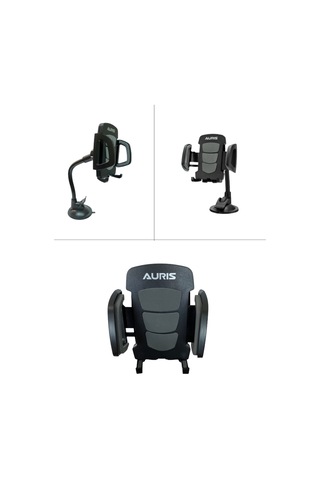 Auris Ars-H3 Cama Yapışan Vantuzlu 360° Dönen Tasarımlı Oto Telefon Tutucu Siyah