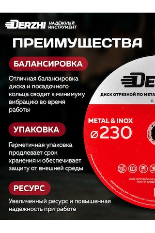 Derzhı 230 Mm Taşlama Makinesi İçin Kesme Diski, 5'li Set 196677485