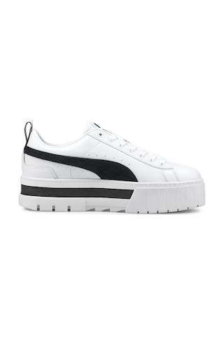 Puma Mayze Lth Wn s Platformlu Sneaker Kadın Günlük Spor Ayakkabı Beyaz 38198301 Beyaz
