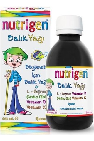 Nutrigen Balık Yağı Şurup 200   ML