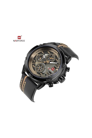 Naviforce Deri Kordon İç Fonksiyonları Aktif Dijital/analog Erkek Kol Saati E.nvf.k.002