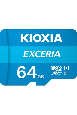 Kioxia Exceria LMEX1L064GG2 64 GB Micro SDXC UHS-I Class 10 Hafıza Kartı + Adaptör