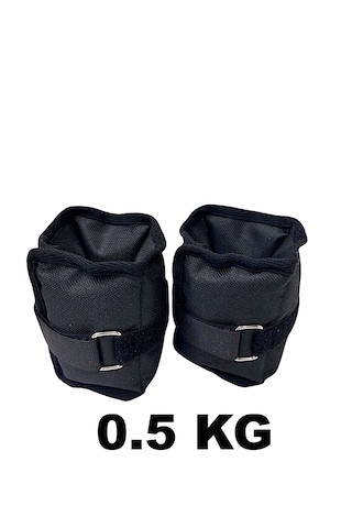 Me&ra Sport 0.5 Kg X 2 Adet El Ayak Bilek Ağırlık Seti Kum Ağırlık Torbası siyah