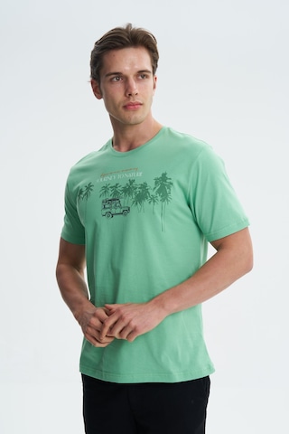 AR-MA Arma Erkek Regular Fit Bisiklet Yaka Tişört Y27344406701 Yeşil
