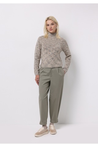 Colin's Colins Slim Fit Dik Yaka Düz Kadın Bej Kazak Cl1076811 Q1.v1 Beı Bej