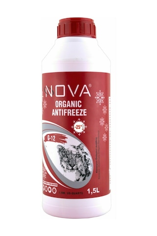 Nova -25 Derece Kırmızı G12 Antifriz 1.5 L