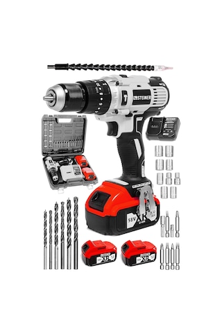 Steiner Alman Darbeli 13mm 58 V 5 Ah Çift Xr Akülü Metal Mandren
