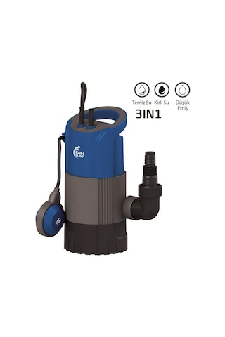 Rainpump Cd9003n1 Plastik Gövdeli Düşük Emiş Drenaj Dalgıç Pompa