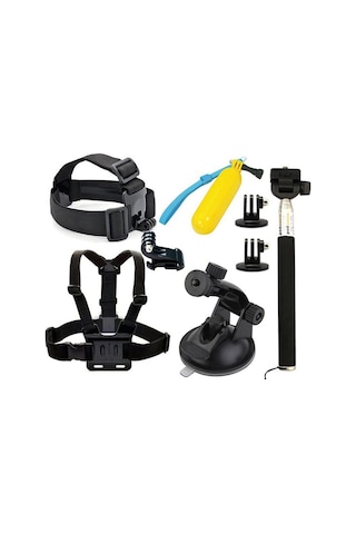 Gplus St009 Gopro Eken Sjcam Aksiyon Kamera Aksesuar Set 9 Parça