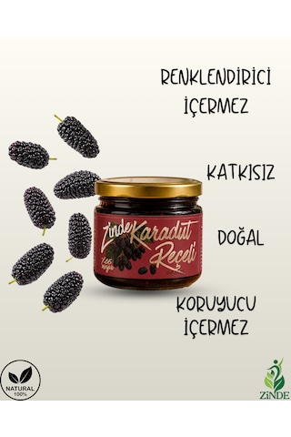 Karadut Reçeli Doğal Geleneksel Üretim Net:350gram %65 Meyve Oranı