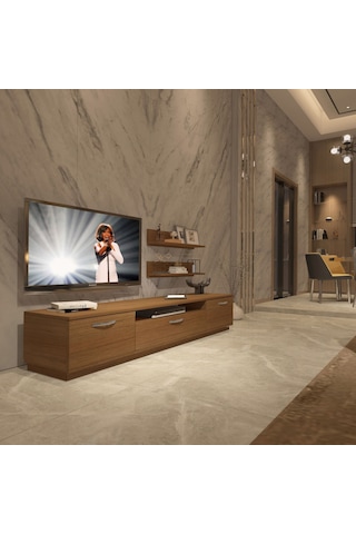 Decoraktiv Trio 4 Mdf Tv Ünitesi Tv Sehpası Ceviz