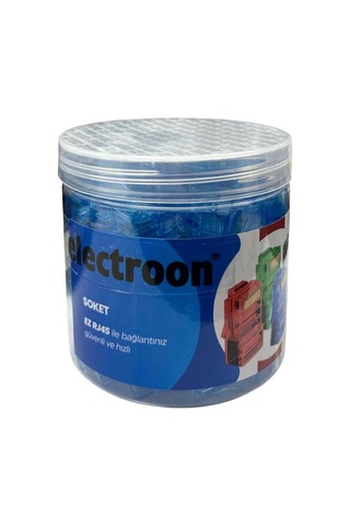 Electroon Mavi Cat6 Ezrj45 Açık Uçlu Soket 8p/8c - 100adet