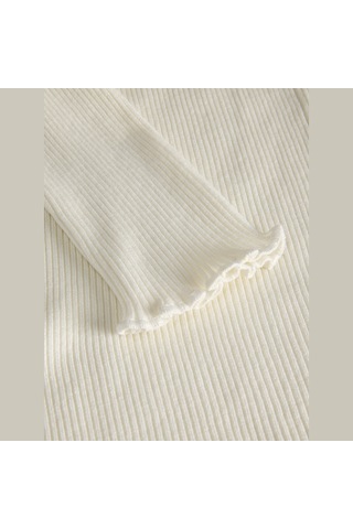 Jack & Jones Kadin V Yaka Triko Üst- Linn - 12288495 Vanilla Ice