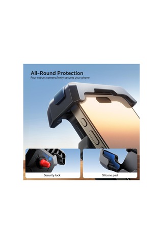 Sones Joyroom Jr-zs428 Darbeye Dayanıklı Bisiklet Telefon Tutucu Siyah