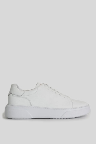Lufian Tommy Erkek Deri Sneaker Ayakkabı Beyaz Beyaz