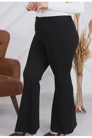 Ispanyol Paça Pantolon Siyah